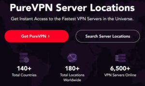 6,500個VPN服務器分佈在140個國家